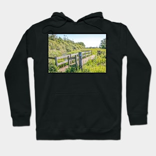 Wooden bridge in the Norfolk countryside Hoodie